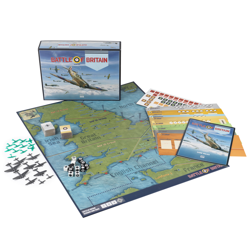 battle of britain 1940s ww2 aviation boardgame for aviation fans internal contents board and pieces